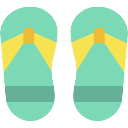 des sandales Generic color fill Icône