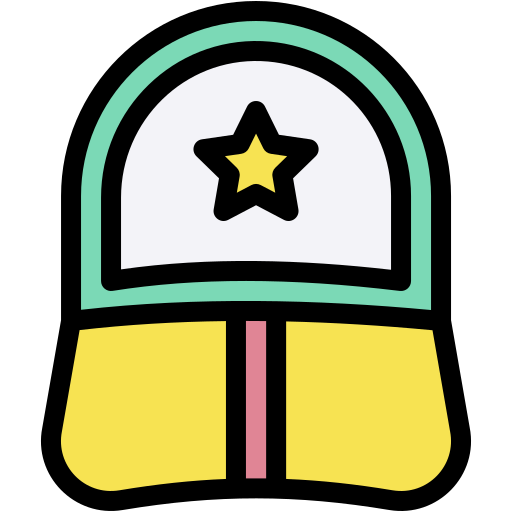 Baseball cap Generic color lineal-color icon