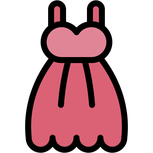 cocktailkleid Generic color lineal-color icon