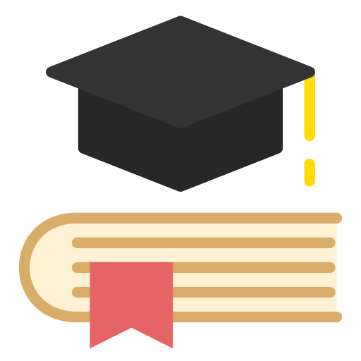 Graduation cap Generic color fill icon