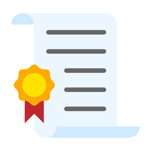 Diploma Generic color fill icon