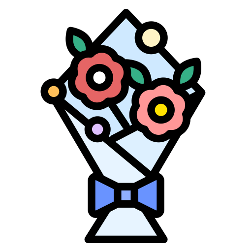꽃다발 Generic color lineal-color icon