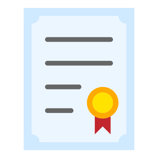 Diploma Generic color fill icon