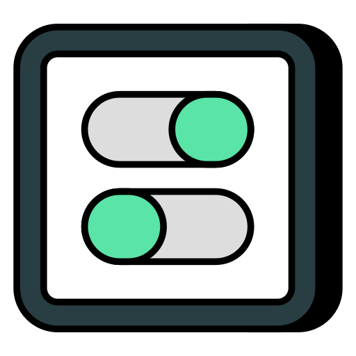 Toggle button Generic color lineal-color icon