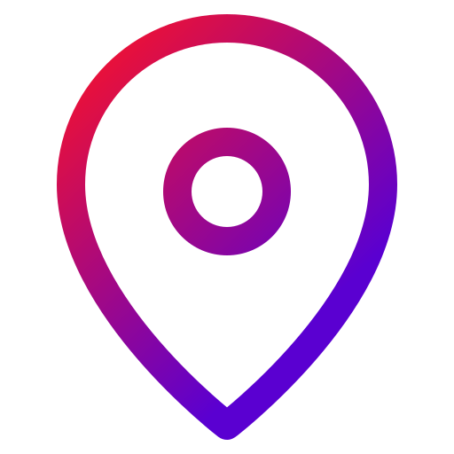 Location pin Generic gradient outline icon