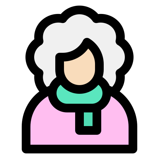 おばあちゃん Generic color lineal-color icon