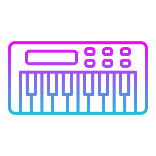 ピアノ Generic gradient outline icon