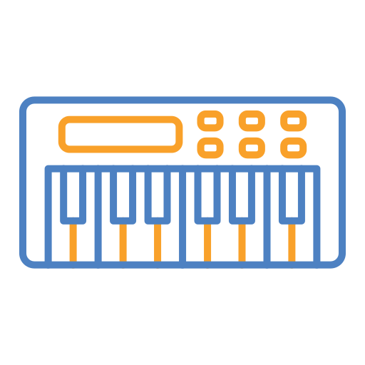 pianoforte Generic color outline icona