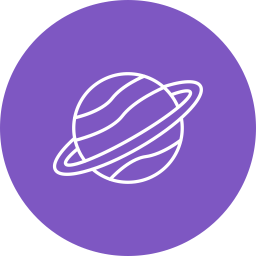 Saturn Generic color fill icon