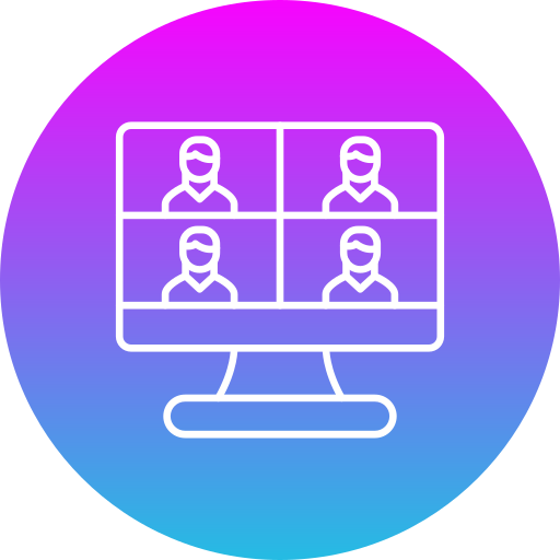 videoconferentie Generic gradient fill icoon
