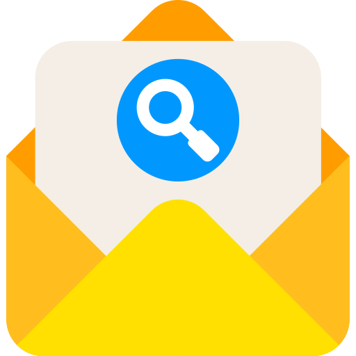 Search mail Generic color fill icon