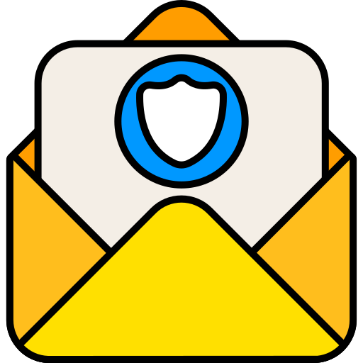 vertrouwelijke e-mail Generic color lineal-color icoon