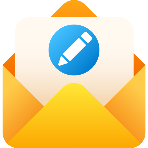 Write mail Generic gradient fill icon