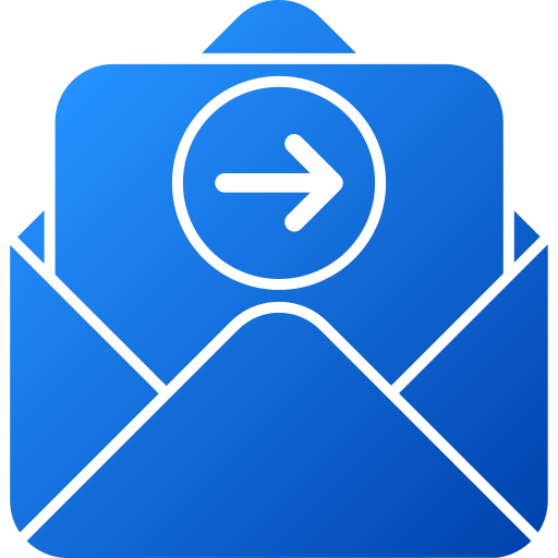 Forward message Generic gradient fill icon