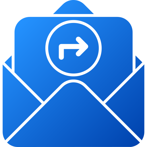 Forward message Generic gradient fill icon