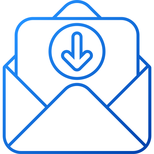 Receive mail Generic gradient outline icon