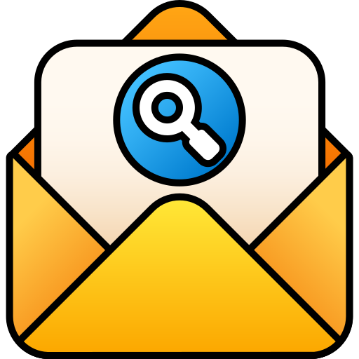 Search mail Generic gradient lineal-color icon