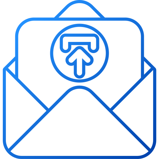 mail senden Generic gradient outline icon