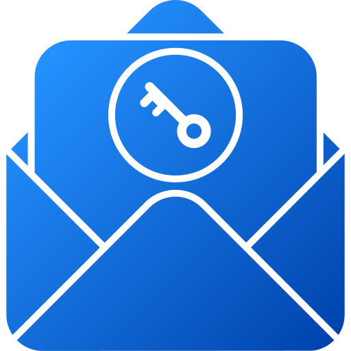 Конфиденциальная электронная почта Generic gradient fill иконка
