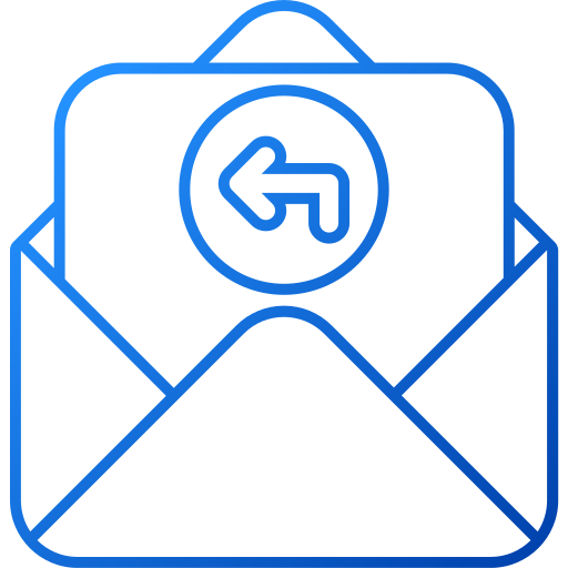 recibir correo Generic gradient outline icono