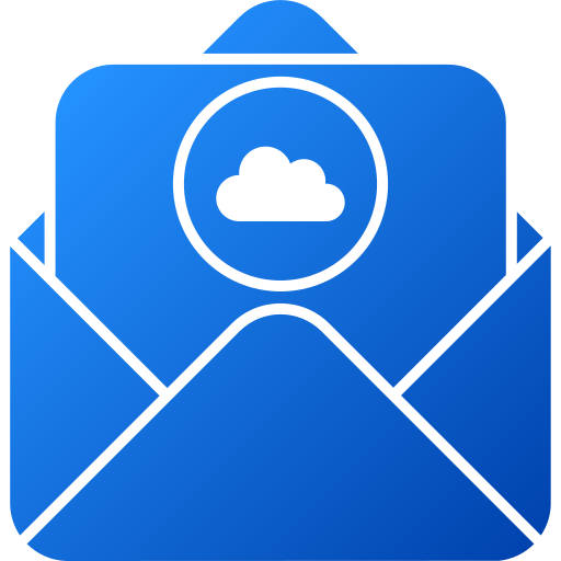 courrier en nuage Generic gradient fill Icône