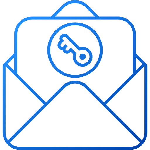 Confidential email Generic gradient outline icon
