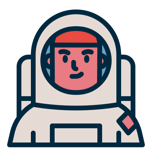 astronaut Generic color outline icoon