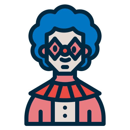clown Generic color outline icoon