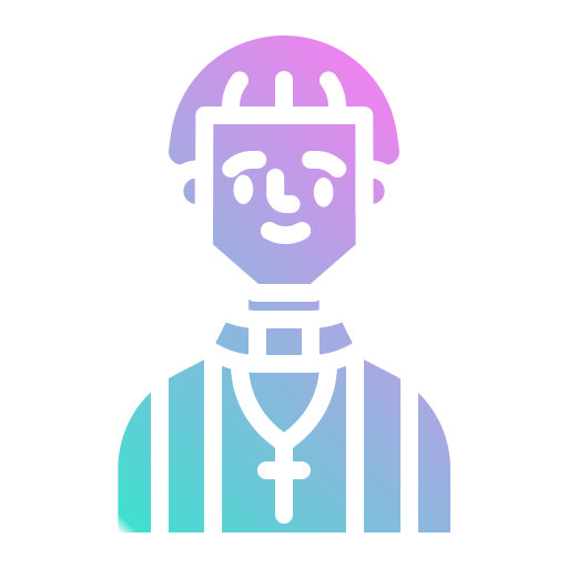 priester Generic gradient outline icoon