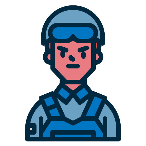 Soldier Generic color outline icon