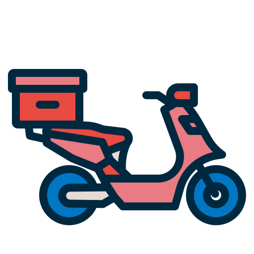 bicicleta de reparto Generic color outline icono