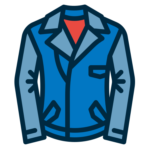 chaqueta de moto Generic color outline icono
