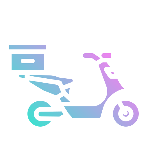 bicicleta de entrega Generic gradient outline Ícone