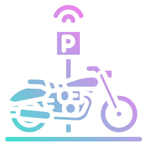 parcheggio moto Generic gradient outline icona