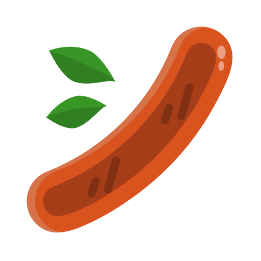 Sausage dDara Flat icon