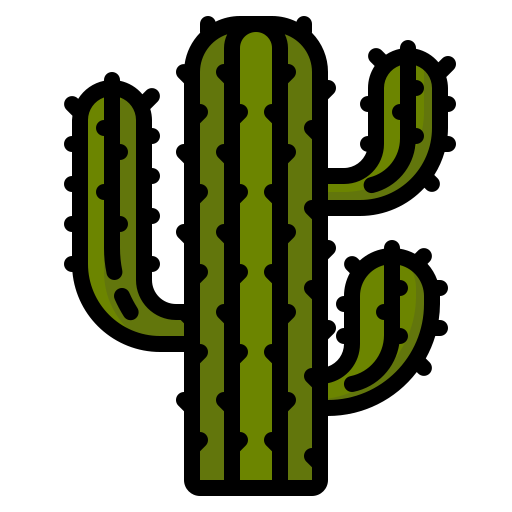 Cactus dDara Lineal Color icon
