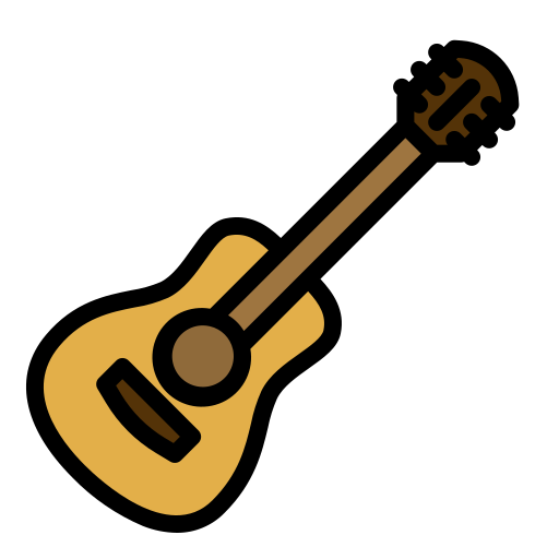 Guitar dDara Lineal Color icon