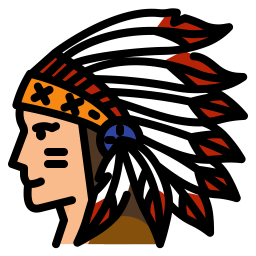アメリカインディアン dDara Lineal Color icon