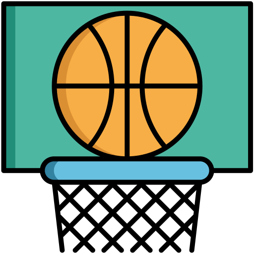 Баскетбольное кольцо Flaticons Lineal Color иконка