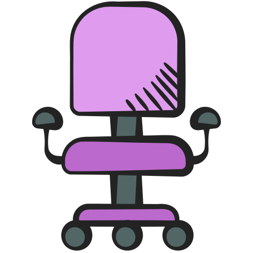 krzesło Generic color hand-drawn ikona