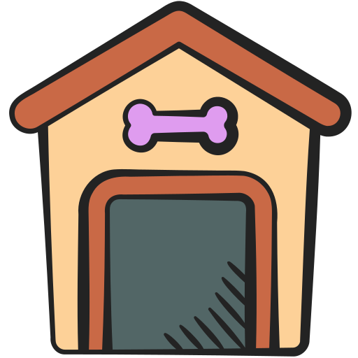 Dog house Generic color hand-drawn icon