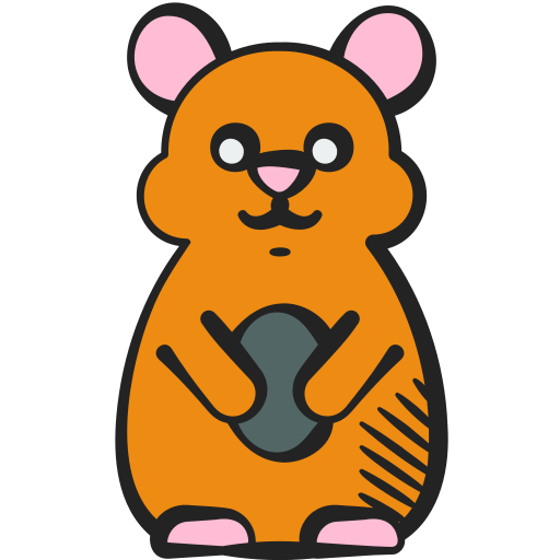 Hamster Generic color hand-drawn icon