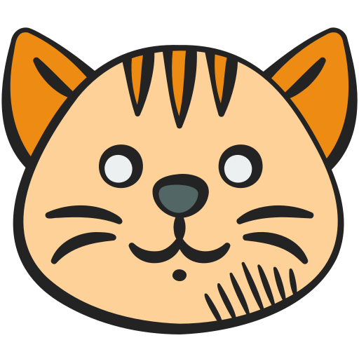 gato Generic color hand-drawn icono