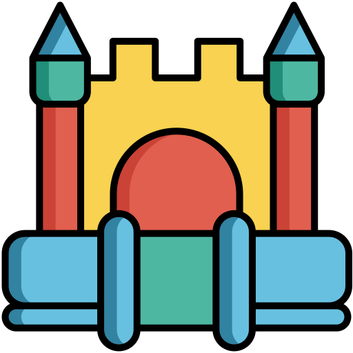 castillo Flaticons Lineal Color icono