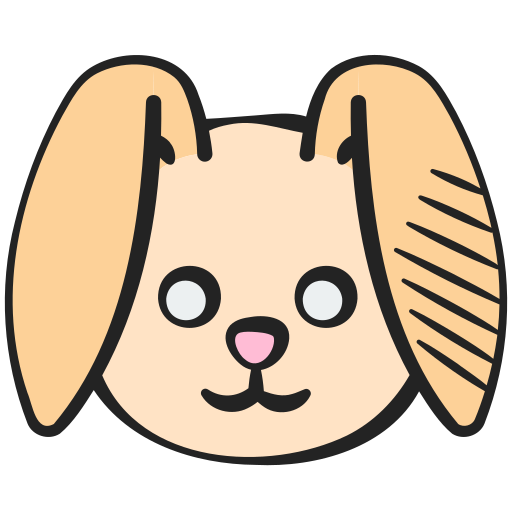conejo Generic color hand-drawn icono