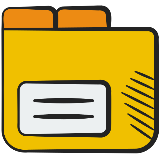 Folder Generic color hand-drawn icon