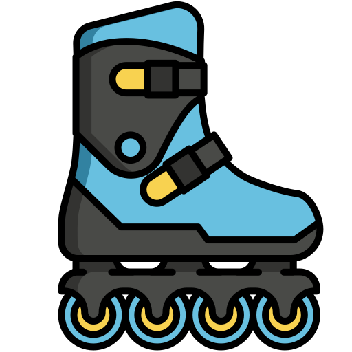 Roller skates Flaticons Lineal Color icon