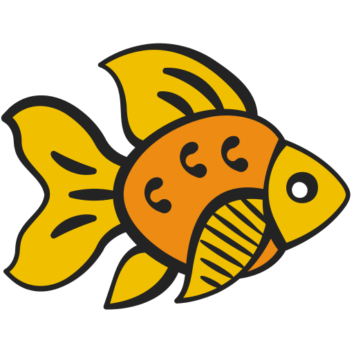 金魚 Generic color hand-drawn icon