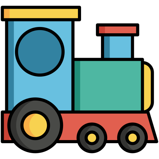 tren Flaticons Lineal Color icono