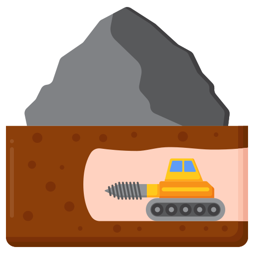 mineração Flaticons Flat Ícone